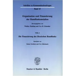 Organisation und Finanzierung der Rundfunkanstalten., Fachbücher