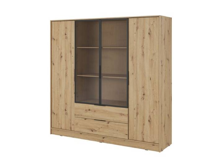 Kleiderschrank – KELLY 4D RM – Artisan Eiche – Regale