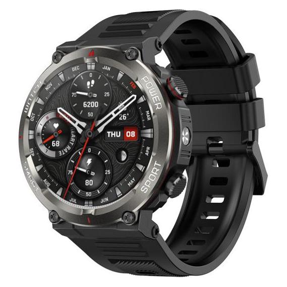 Blackview W50 Pro (Montre Connectée Durcie - 1.45" - Microphone intégré) Noir (36.80 mm, ohne SIM) (BVW50PROBK)