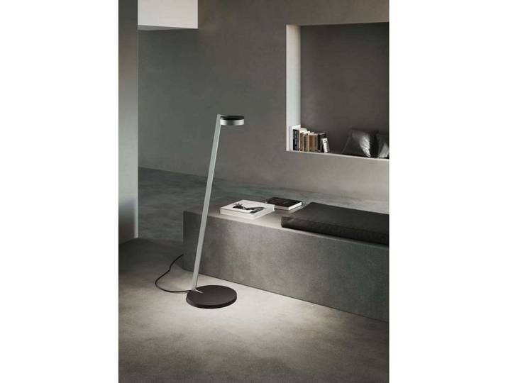 Blade F1 Slim Lampadaire argent/noir, transparent - Light-Point LIGHT-POINT Design by Studio F.A. Porsche - Salon / séjour - Aluminium