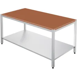 EURAST - Polyethylen-schneidetisch rote farbe - 1500x600x850 mm - 10012170