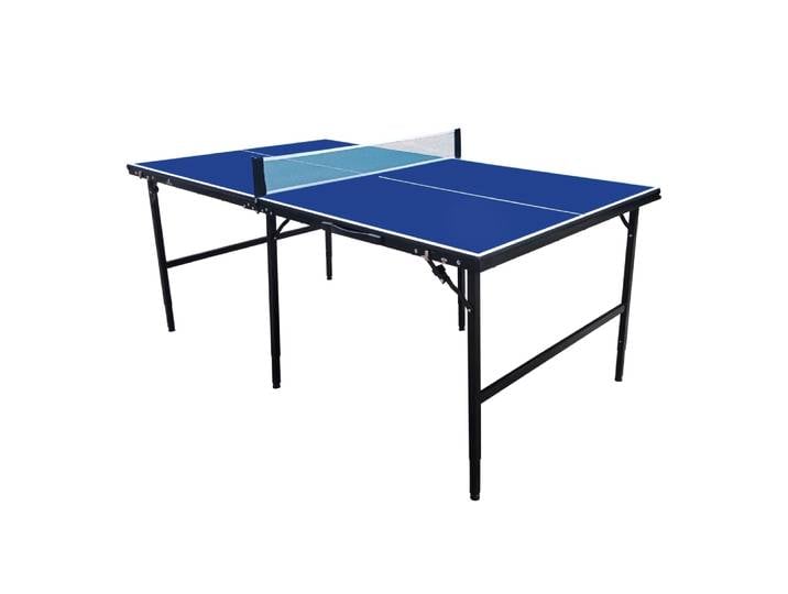 Table de ping-pong, pliable, balles, raquettes & filet inclus, bleu