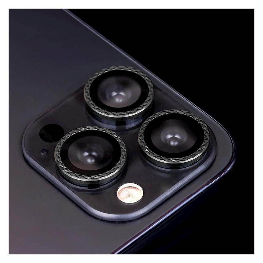 OEM Brillengläser-Set für iPhone 12 mini 5,4" schwarz rhombus (2 Stück) (2 Stk., Apple iPhone 12 mini) (44978539)
