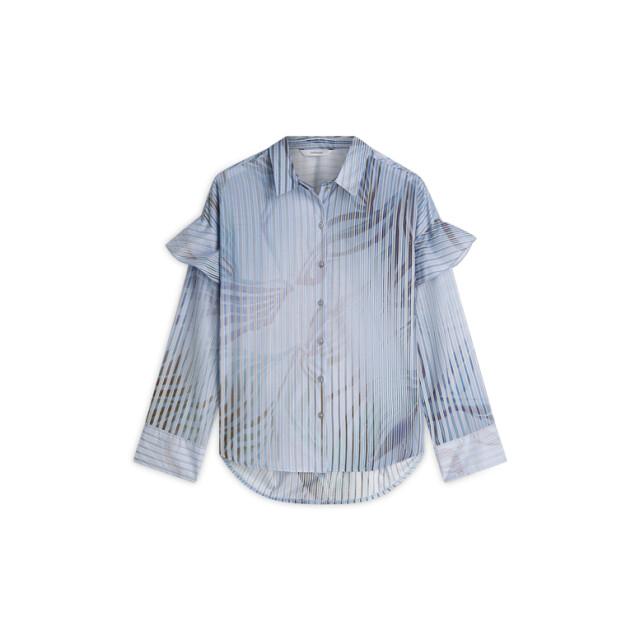 Summum Blouse flowers and stripes 2s3429-127