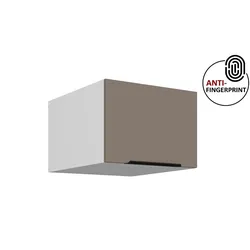Küchen Aufsatzschrank 50 Küche ARIA Sandgrau matt Küchenzeile Anti Fingerprint