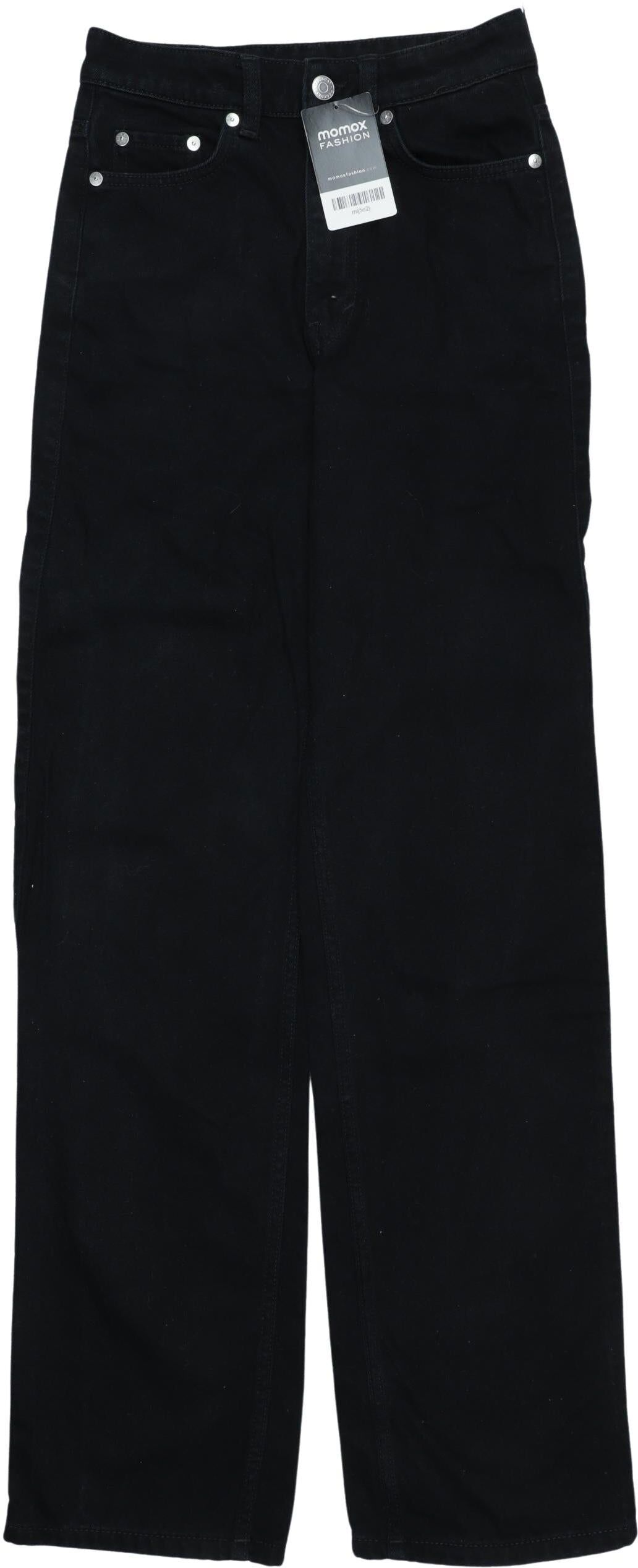 Weekday Damen Jeans, Schwarz, Gr. W25, Baumwolle - Second Hand