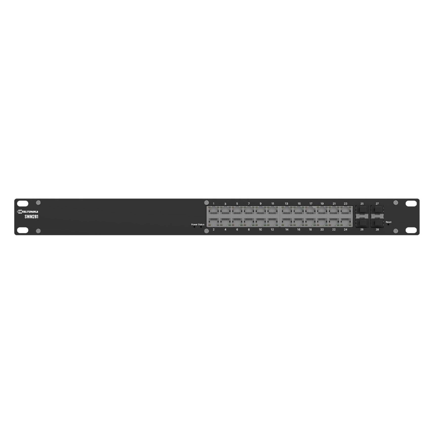 Teltonika SWM281 (EU power cord) (24 Ports) (SWM281000700)