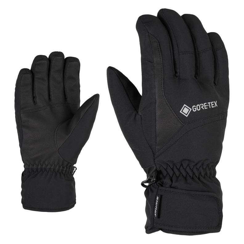 Ziener Erwachsene GARWEN GTX Ski-Handschuhe/Wintersport Wasserdicht, Atmungsaktiv, Gore-tex, Black (7) (801059)