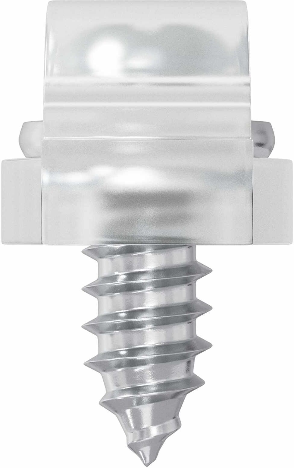 vidaXL Clips de bande LED 23,8 mm 2 pc Transparent Plastique et fer