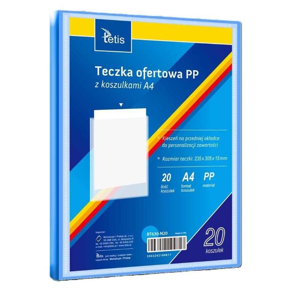Tetis Angebotsmappe A4 PP + 20 blaue T-Shirts (A4) (57386337)