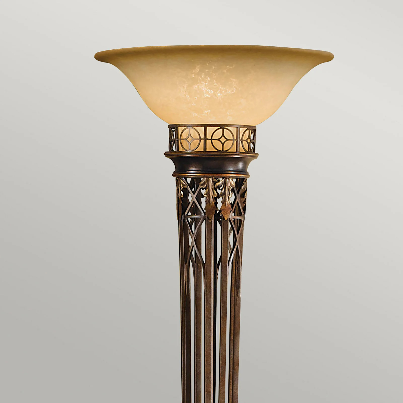 FEISS Opera vloerlamp - Goud geborsteld - Hoogte: 189 cm