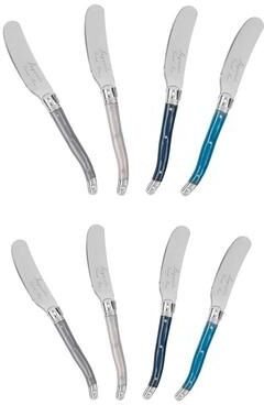 French Home 8-Piece Laguiole Spreader Set - Coastal Frost