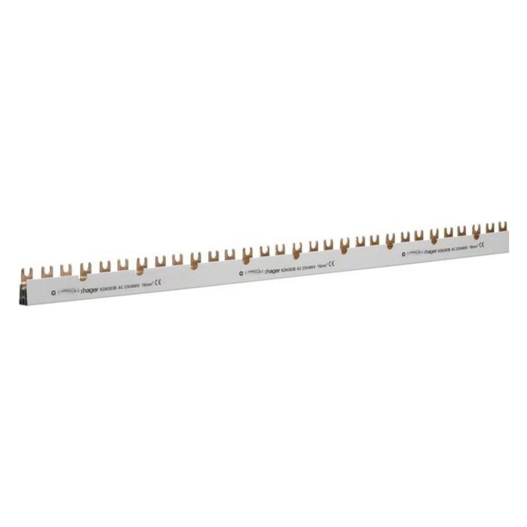 Hager HAG KDN383B Phasenschiene 16qmm 80A 48C Quick Connect (KDN383B)