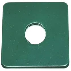 zauniversum® Befestigungsset 10x Halteplättchen Edelstahl in Standardfarbe RAL 6005 (Moosgrün)