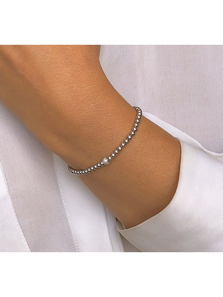 Nomad Silber-Armband mit Edelsteinen - onesize
