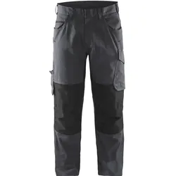 Stretch Servicehose "1495" - C62 - mittelgrau/schwarz