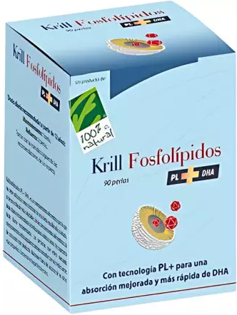 100% Natural Krill Phospholipids Pl+Dha 90 Pearls