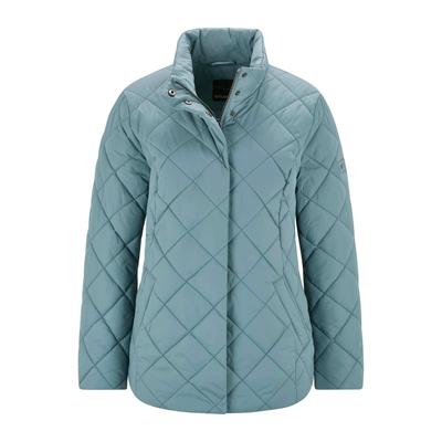 Steppjacke GOLDNER "Moderne Winterjacke mit Stehkragen", Damen, Gr. 40, grün (graugrün), Obermaterial: 100% Polyamid PA., gerade, Gerade, Jacken Steppjacke, keine/nicht relevant