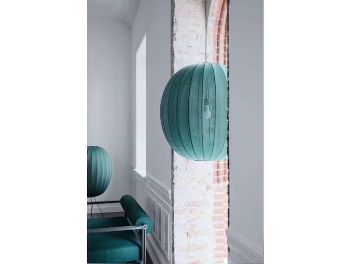 Suspension Knit-Wit 65 High Oval, verte - Made By Hand - Chambre à coucher - Aluminium