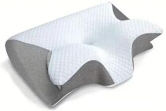 Uplift Essentials Butterfly Memory Foam Neck Pillow gray