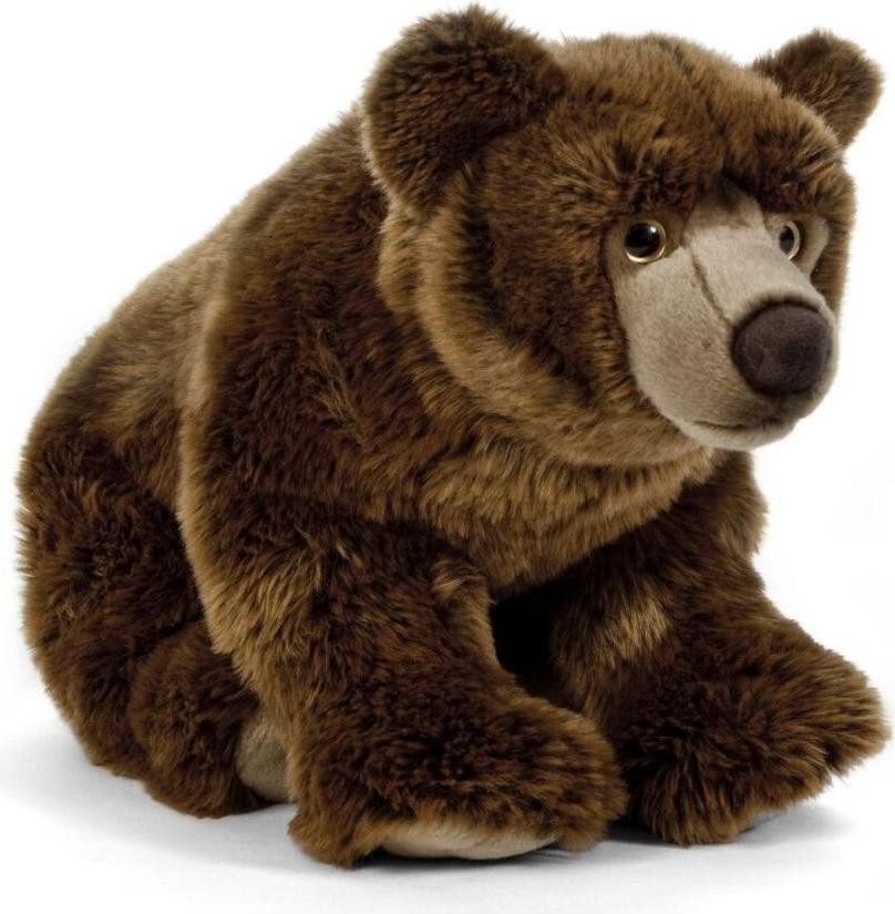 Living Nature knuffelbeer bruin groot 45 cm pluche speelgoed
