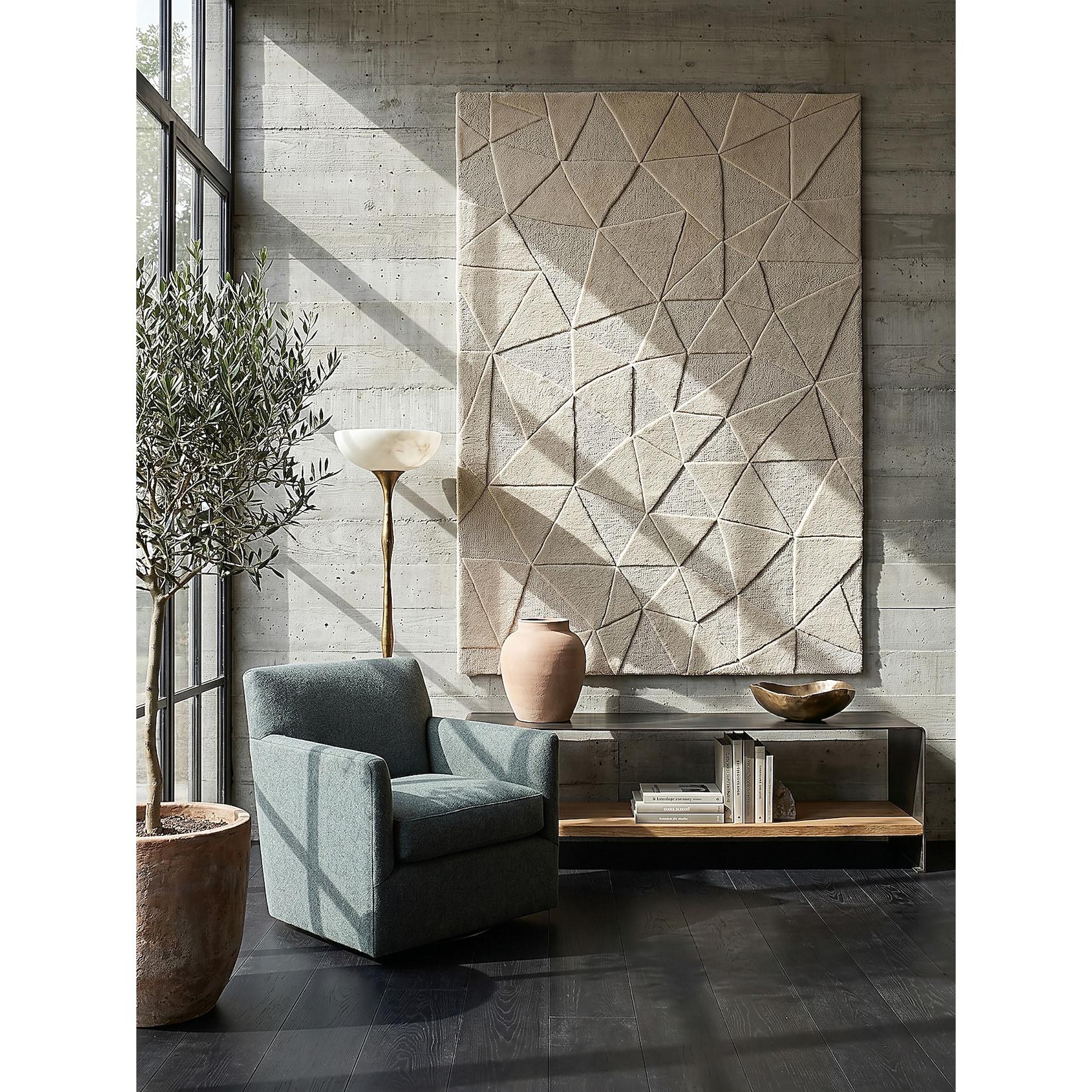 Wollteppich geometrisch Natur 120 x 170 cm - DEBEN Kadima Design