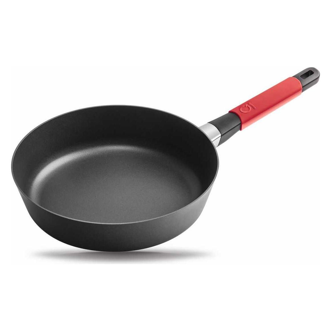 Squality Antihaft Schmorpfanne Induo 28 cm rot (Bräter + Schmortopf, Aluminiumguss) (37228R)