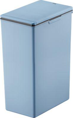 EKO Abfalleimer Morandi Touch, platzsparend, Kunststoff, Touch Bar, B 245 x T 370 x H 630 mm, 40 Liter, blau