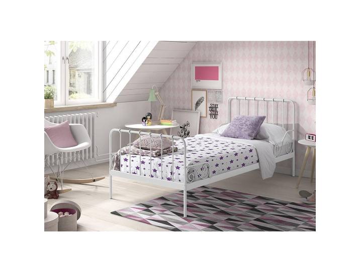 Vipack Kinder-/Juniorbett, Weiß, Metall, 90x200 cm, Kinderzimmer & Jugendzimmer, Kindermöbel, Kinderbetten