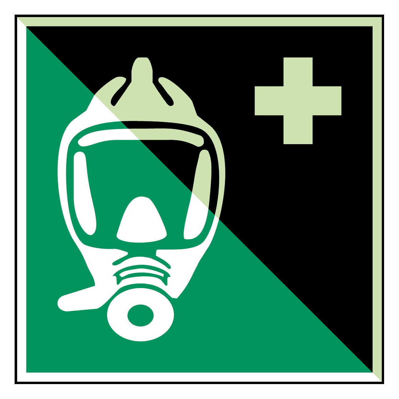 Brady ISO-Sicherheitsschild - Notfallfluchtmaske (134920)
