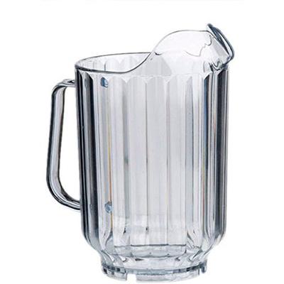 Wasserkrug BUDDY'S "Pitcher", transparent, B:13cm H:21cm T:13cm Ø:13cm, Kunststoff, Karaffen, bruchfest, robuster Kunststoff, 1,5 Liter