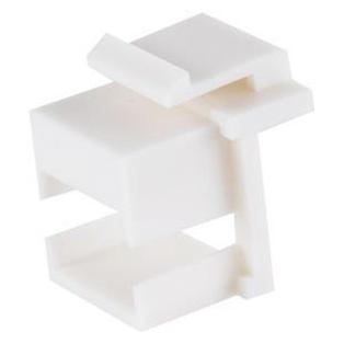 Shiverpeaks S/CONN maximum connectivity Netzwerk Adapter-Keystone Leeradapter, rechteck, weiss, 10 Stück (08-10123)