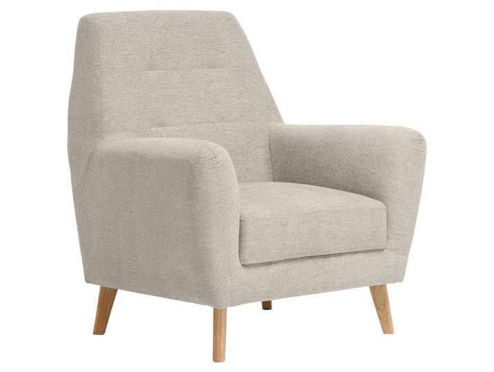 Carryhome Sessel, Beige, Holz, Eiche, massiv, 90x105x84 cm, Wohnzimmer, Sessel, Sonstige Sessel