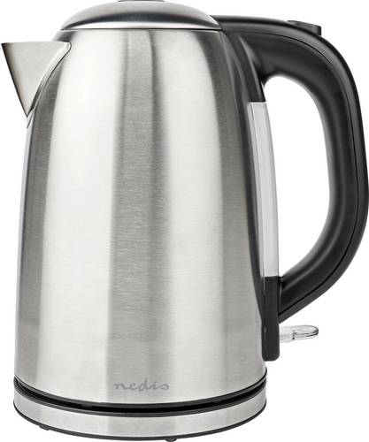 Nedis KAWK350EAL Wasserkocher Silber, Schwarz Fassungsvermögen: 1.7l