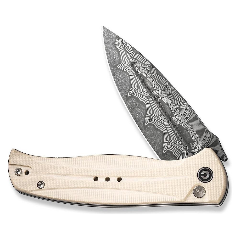 Civivi Messer Incindie Damascus G10 Elfenbein (C23053-DS1)