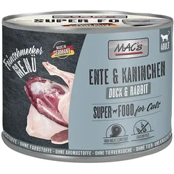 MAC ́s CAT Feinschmecker Ente und Kaninchen 6x200 g