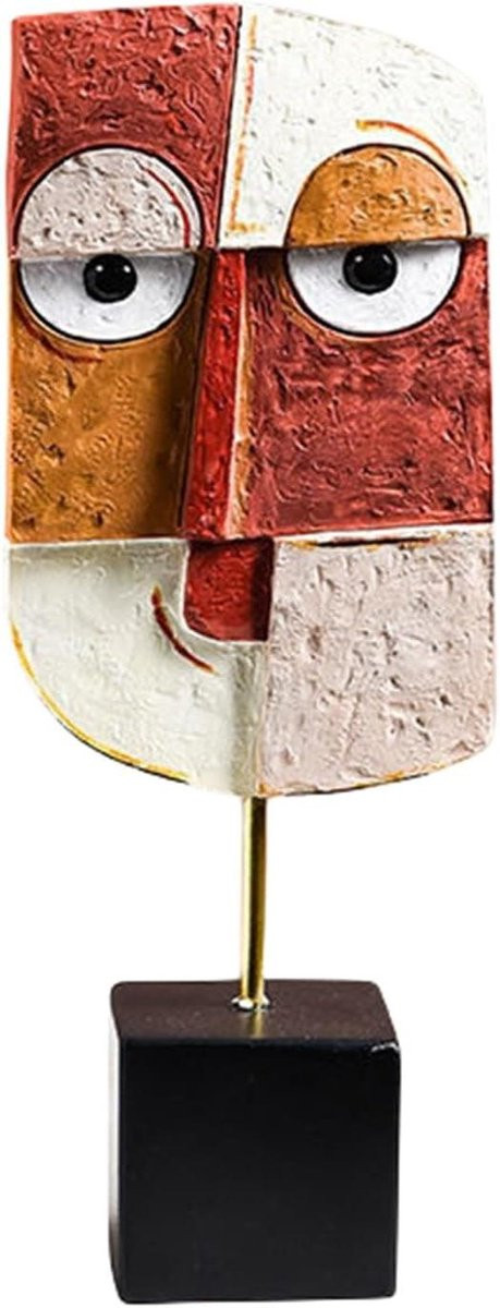 Abstract Hars Beeld Menselijk Figuur Afrikaans Geïnspireerd Woonkamer Decoratie A2