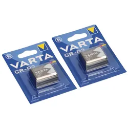 2x CR-P2 CRP2 Foto-Batterie Lithium 6V VARTA Profi