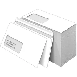MAILmedia Briefumschläge DIN lang mit Fenster selbstklebend