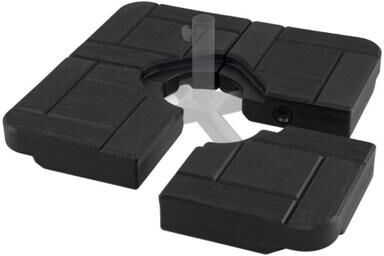 Costway 4-Piece 188 LBS Cantilever Offset Patio Umbrella Base-Black