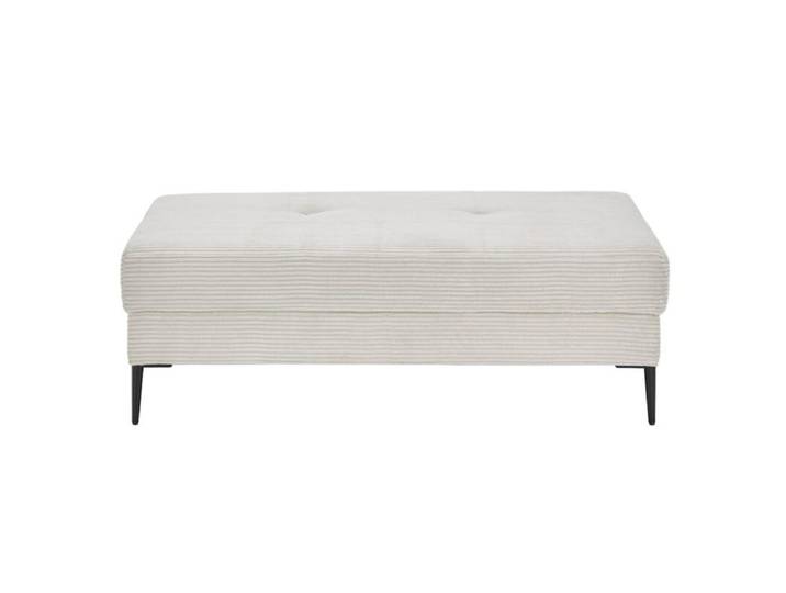 Trendstore Hilary Megahocker in Cord - Cord Zoom cream passend zu den Sofas zur Serie Hilary, pure Entspannung, pflegeleicht, formstabil, trendiger Cordbezug in acht coolen Farben die begeistern Modern