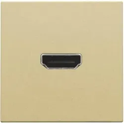 Niko Züblin 221-69417 Abdeckung mit HDMI zu HDMI Verbindung, gold coated 22169417