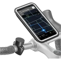 Shapeheart Fahrrad-Handyhalterung PRO mit abnehmbaren magnetischen Hülle, Smartphone Halterung, Schwarz