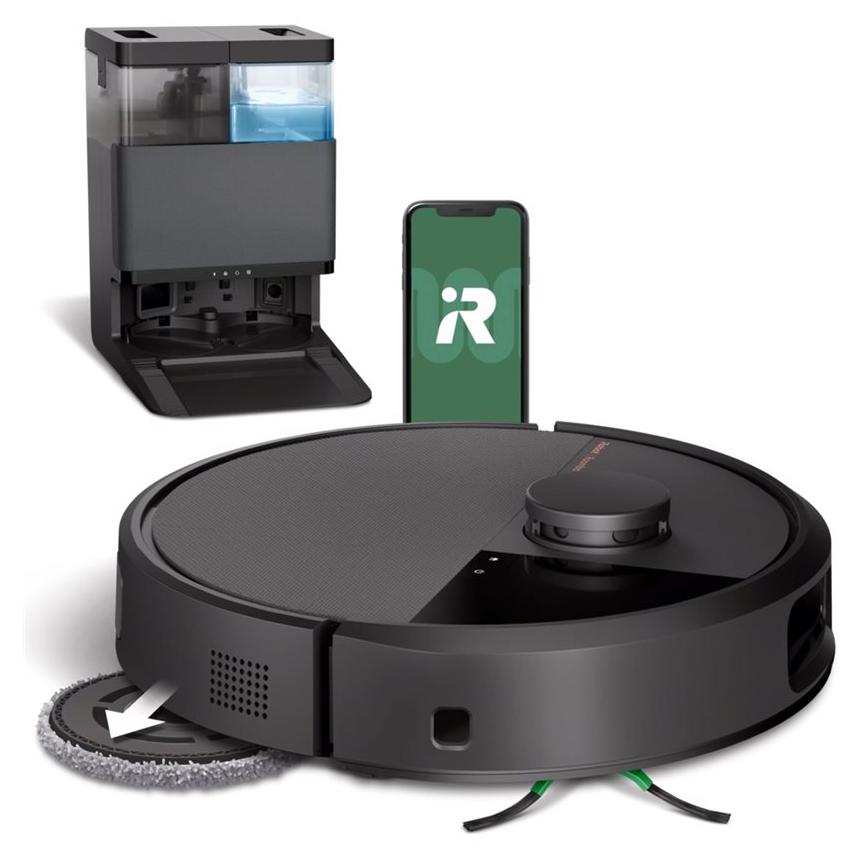 iRobot 505 Combo Plus, Beutellos, Schwarz, Rund, Staubbeutel, Ladend, Purification, EPA