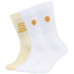 3er Pack s.Oliver Originals Baumwoll Tennissocken 2048 - transparent yellow 35-38