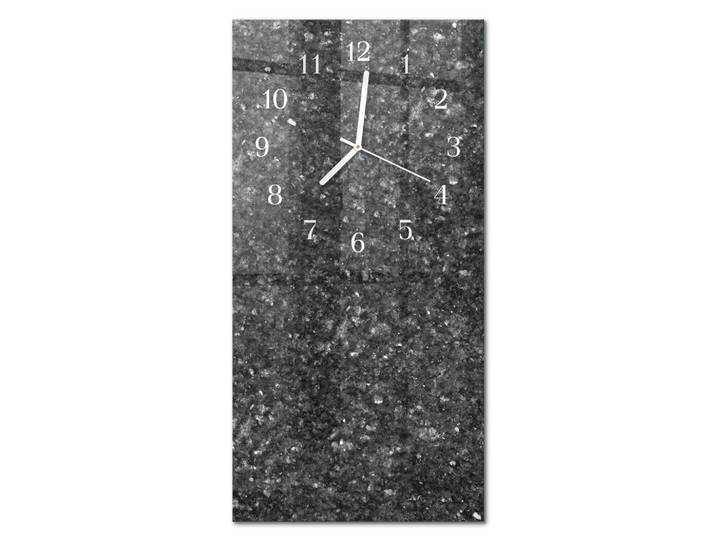 Tulup Wanduhr aus Glas 30x60 cm - Graphit, Grau, Rechteckig, 30x60x0.4 cm, Dekoration, Uhren, Wanduhren