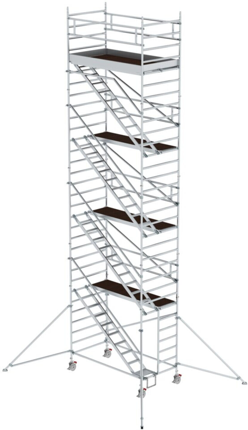 MUNK Alu-Rollgerüst mit Schrägaufstiegen Plattform-Höhe 8,35 m Länge 2,45 m (167410)