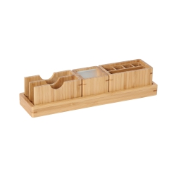 Bartl Stifte- und Zettelhalter Bambus - 4-teilig 251157