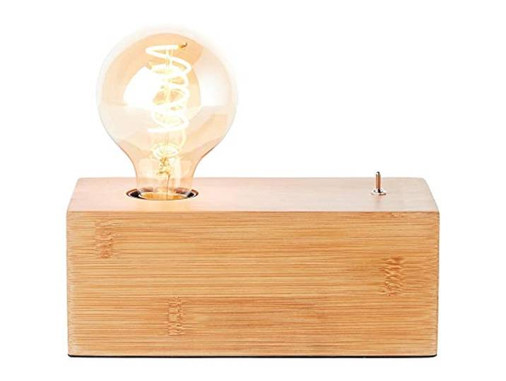Brilliant Armena Tischleuchte holzfarbend Innenleuchten,Tischleuchten,-dekorativ 1x A60, E27, 40W, geeignet für Normallampen (nicht enthalten) Mit Kippschalter