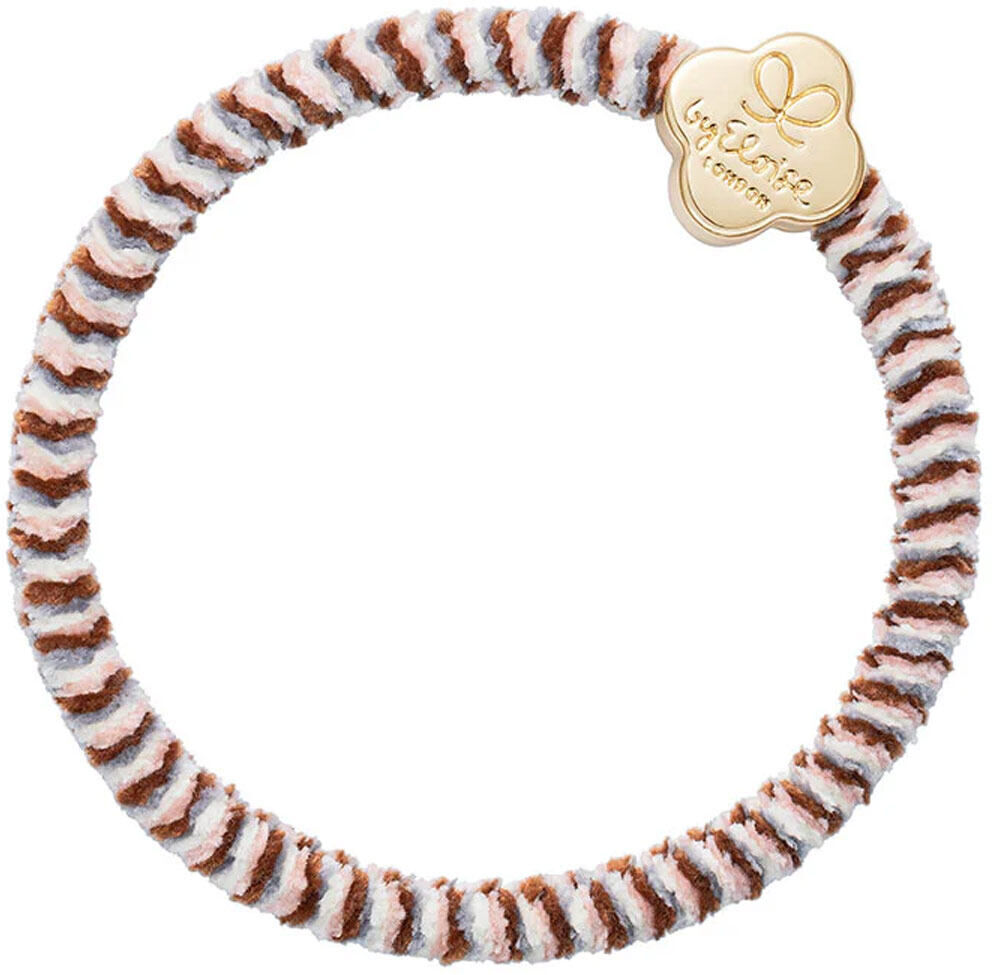 By Eloise London Velvet Gold Quatrefoil Soft Neutrals